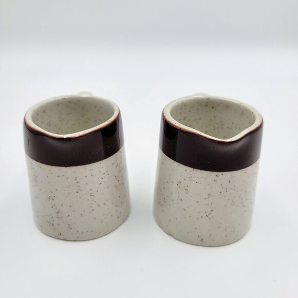 Duraline Super Vitrified Small Creamers Hotelware England Brown Cream Jug Syrup - Picture 6 of 11